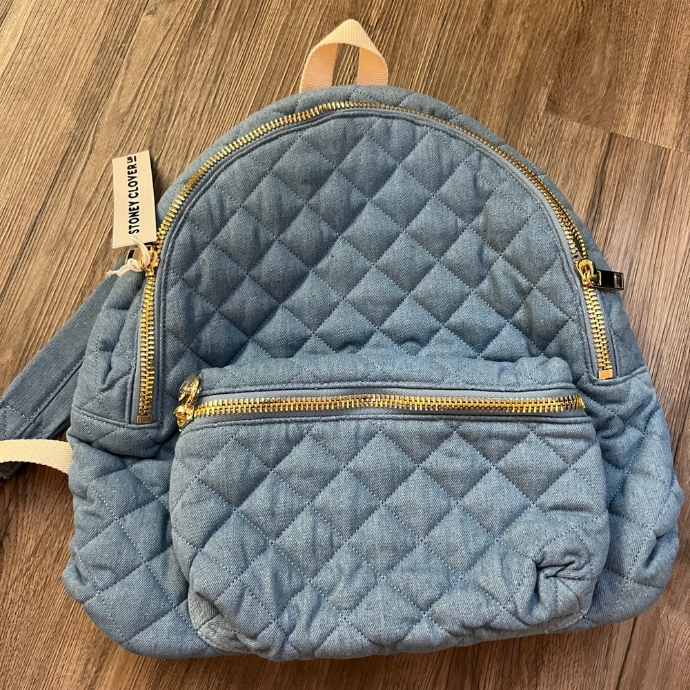 Stoney Clover Lane Denim Blue Jean Backpack